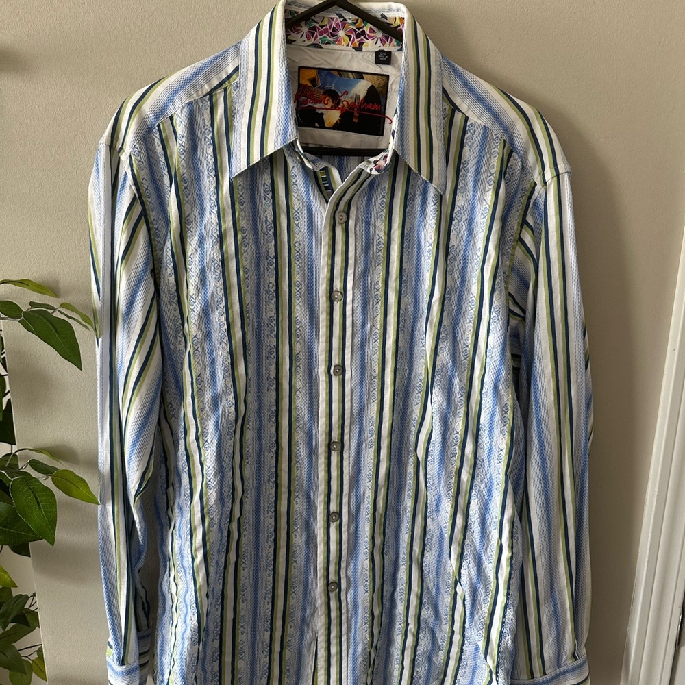 Robert Graham Striped Button Down Shirt